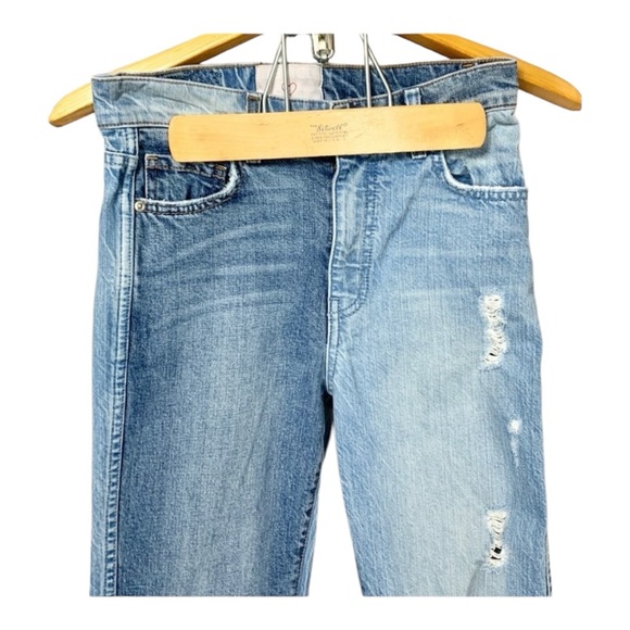 Revice Two Tone Distressed Cropped Jeans Size 25 - Picture 3 of 7